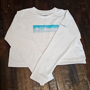 Columbia Mission Lake boxy shirt, girls size Large